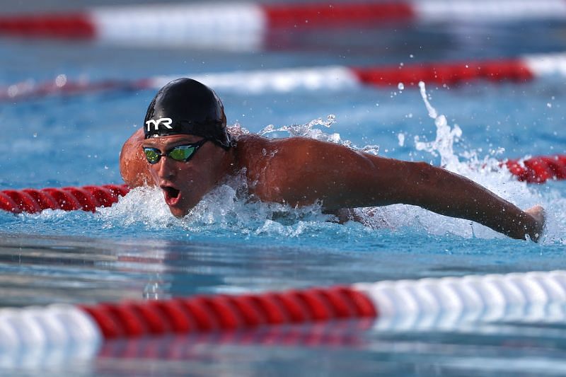 Ryan Lochte will be in action at the 2021 US Olympic Trials in Omaha in Wave II (Photo by Sean M. Haffey/Getty Images)