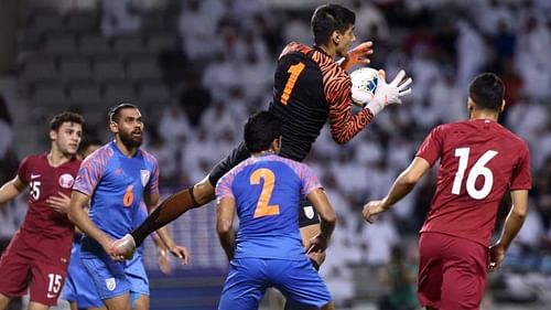 Gurpreet Singh Sandhu was the hero last time India faced Qatar