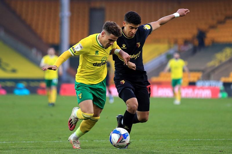 Norwich City&#039;s Max Aarons has been a long-term target for Manchester United