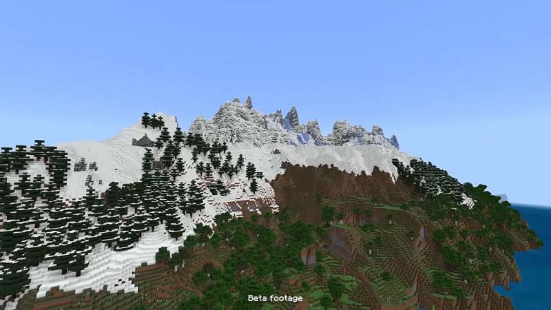 Huge mountains (Image via Mojang)