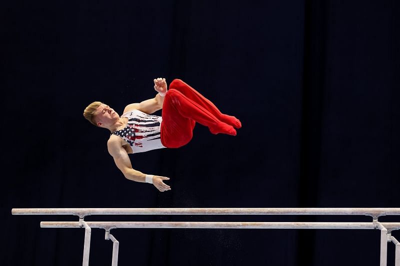 Shane Wiskus competes at the US Olympic Trials
