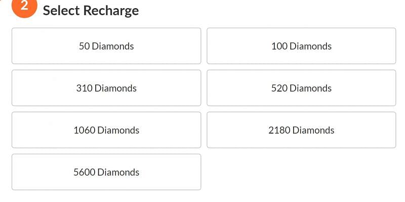Select the preferred diamond pack