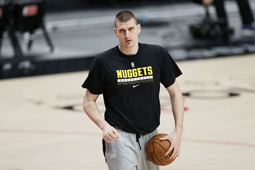 Nikola Jokic #15 of the Denver Nuggets