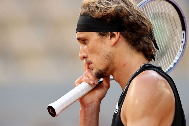 Alexander Zverev during his match against Alejandro Davidovich Fokina