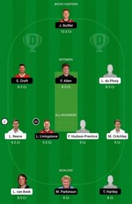 DER vs. LAN Dream11 Team
