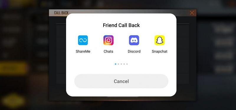 Invite inactive friends to complete the callback (Image via Free Fire)