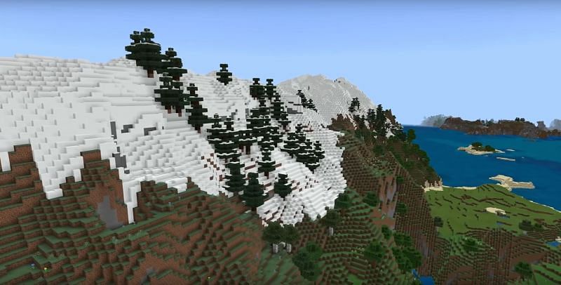 Mountain biomes (Image via Mojang)