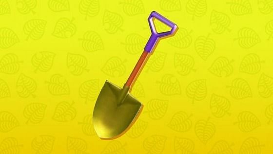 Golden shovel in Animal Crossing. Image via Game 084