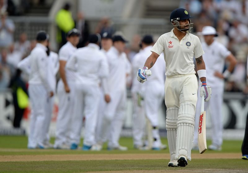 Virat Kohli managed just 134 runs across the five-Test series against England in 2014