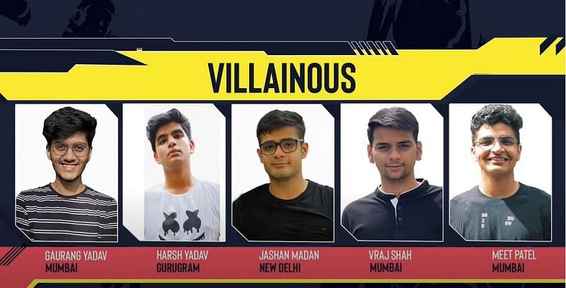 Team Villainous, Winner of Red Bull Campus Clutch India Finals (Image via Red Bull)