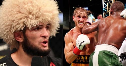 Khabib Nurmagomedov wasn't too thrilled about the highly-publicized Logan Paul vs. Floyd Mayweather fight