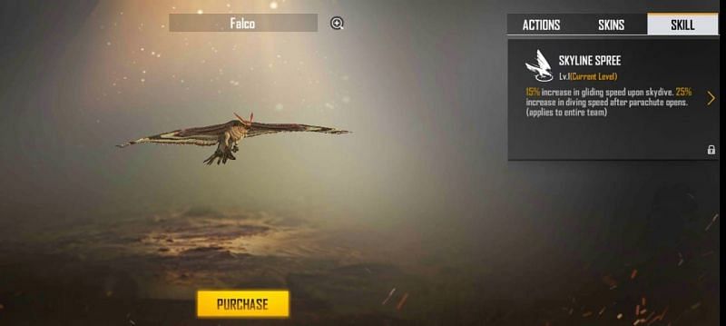 Free Fire में Falco 