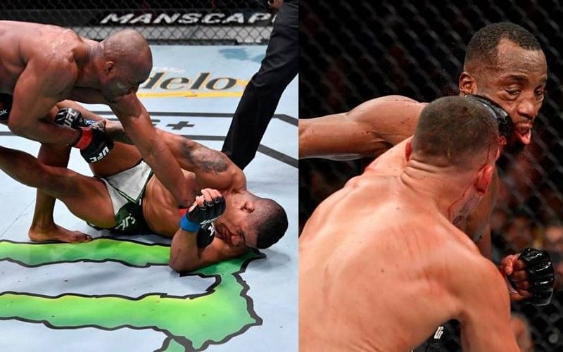 Usman vs. Burns at UFC 258 (left); Diaz vs. Edwards at UFC 263 (right)
