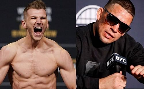 Dan Hooker (left); Nate Diaz (right)