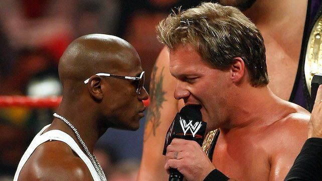 Floyd Mayweather and Chris Jericho in WWE