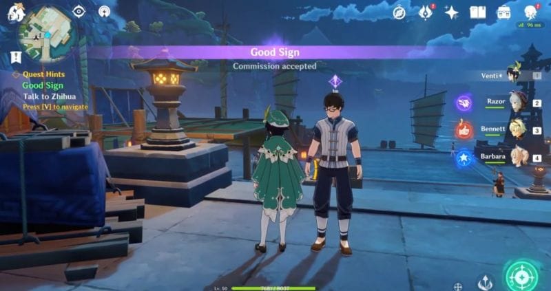 Genshin Impact: How to complete Good Sign quest and get