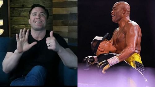 Chael Sonnen (left), Anderson Silva (right) [Photo credit: Chael Sonnen's YouTube channel]