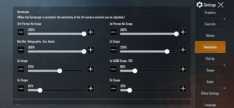 Best gyroscope settings for improving the performance of bolt-action rifles in BGMI