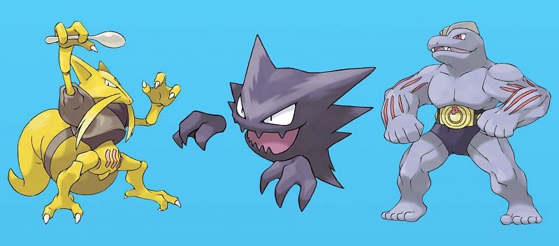 Kadabra, Haunter, and Machoke Image via The Pokemon Company