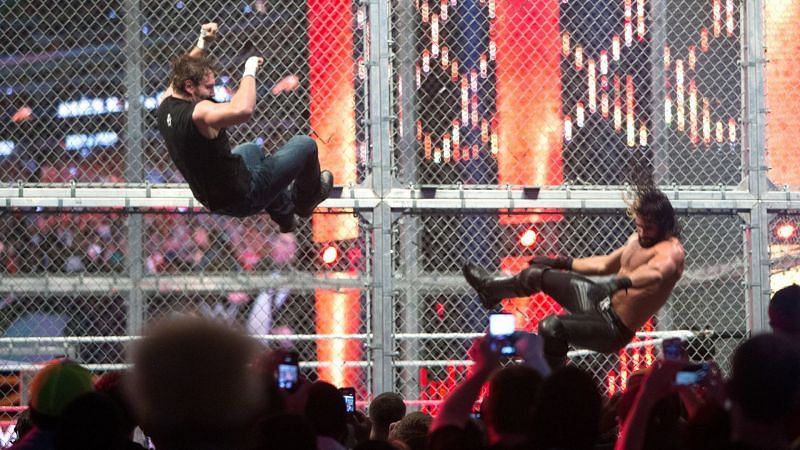 Former Shield teammates Seth Rollins and Dean Ambrose squared off inside Hell in a Cell in 2014