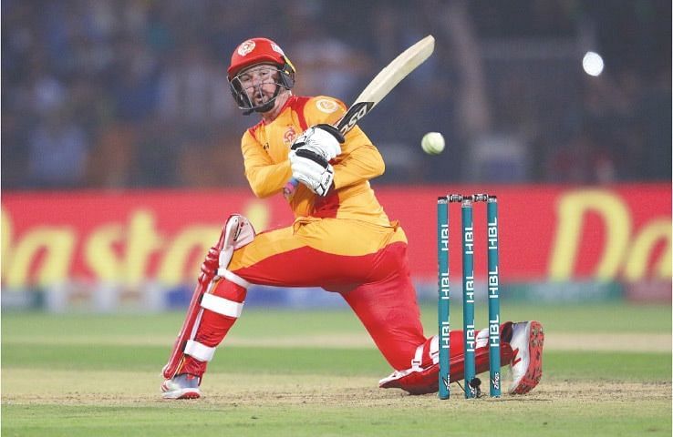 Colin Munro in action for Islamabad United during PSL 2020 [PC: Dawn]