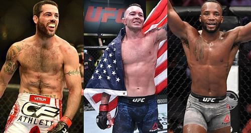 Matt Brown (Left), Colby Covington (Center), and Leon Edwards (Right)