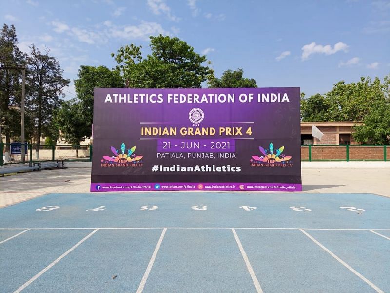 Indian Grand Prix 4 being held Patiala (Credit: Athletics Federation of India/Twitter)