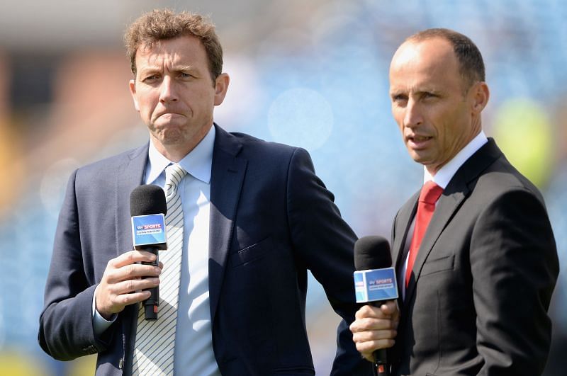 WTC final panel members Mike Atherton (left) and Nasser Hussain are among the most popular English broadcasters.