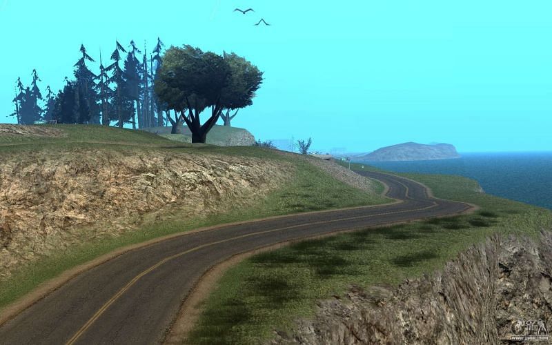 Welcome to the vast wilderness of GTA San Andreas (Image via gtaall)