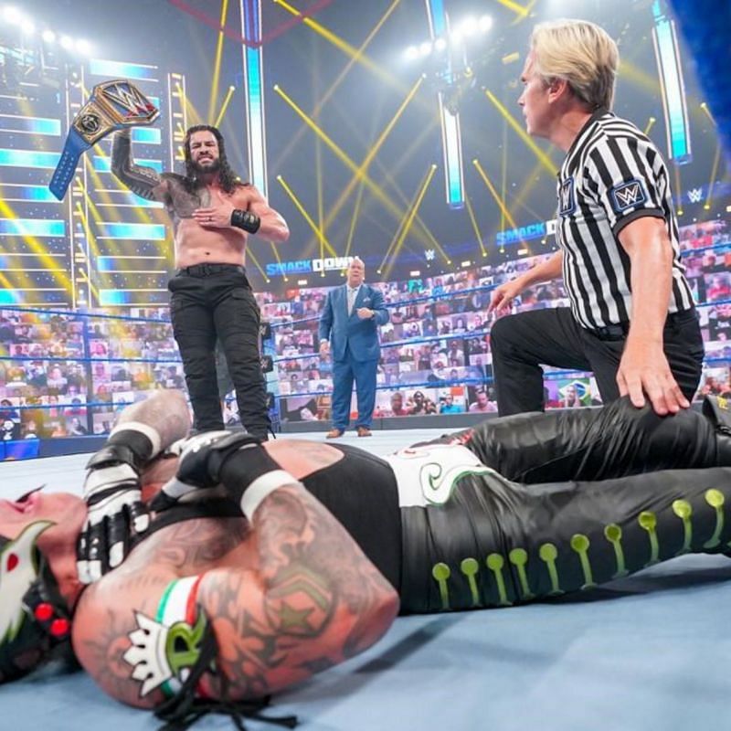 Roman Reigns obliterated Rey Mysterio recently.