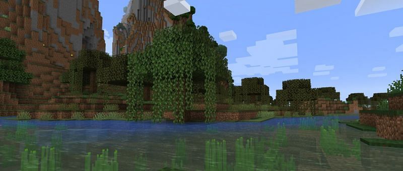 Vines are usually found in jungle biomes around the Minecraft world (Image via Minecraft)