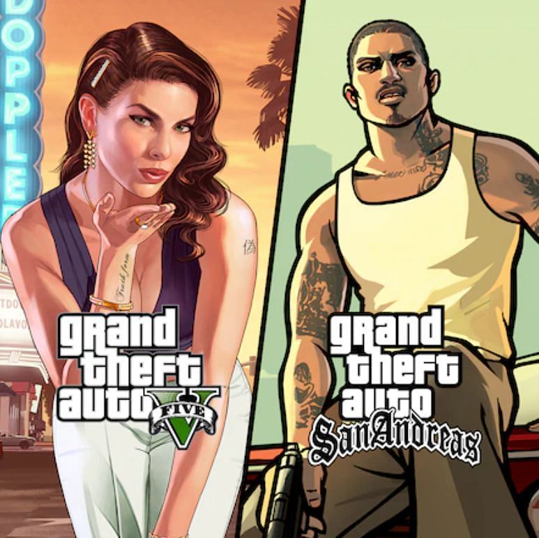 The two most popular GTA games for clickbait (Image via Playstation Store)