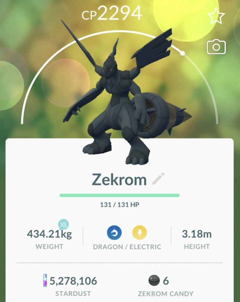 ✓ ZEKROM - Pokémon GO, 🔄️ Instant Trade 30 Days Trade 🍀 LEGENDARY