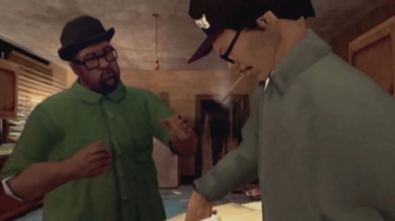 Ryder and Big Smoke plotting together (Image via GTA Wiki)