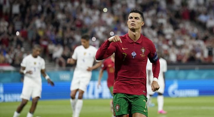 Cristiano Ronaldo has matched the international goal scoring record with his goals at Euro 2020