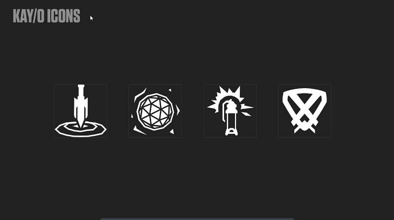 KAY/O&#039;s ability icons (Image via Riot Games)