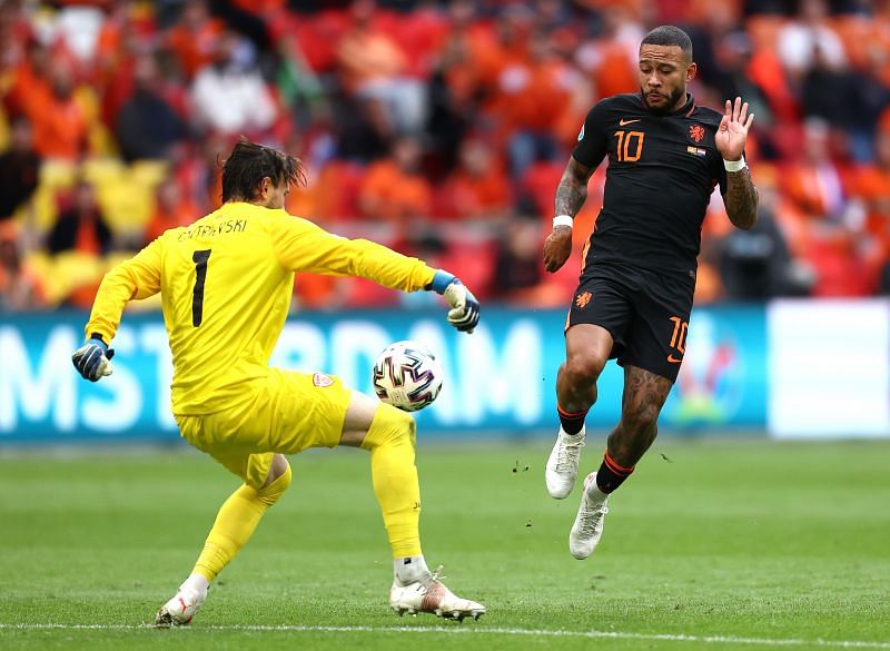 Depay continued his fine scoring form in the tournament with a first-half goal.