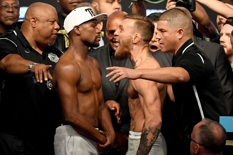 Floyd Mayweather Jr. v Conor McGregor - Weigh-in