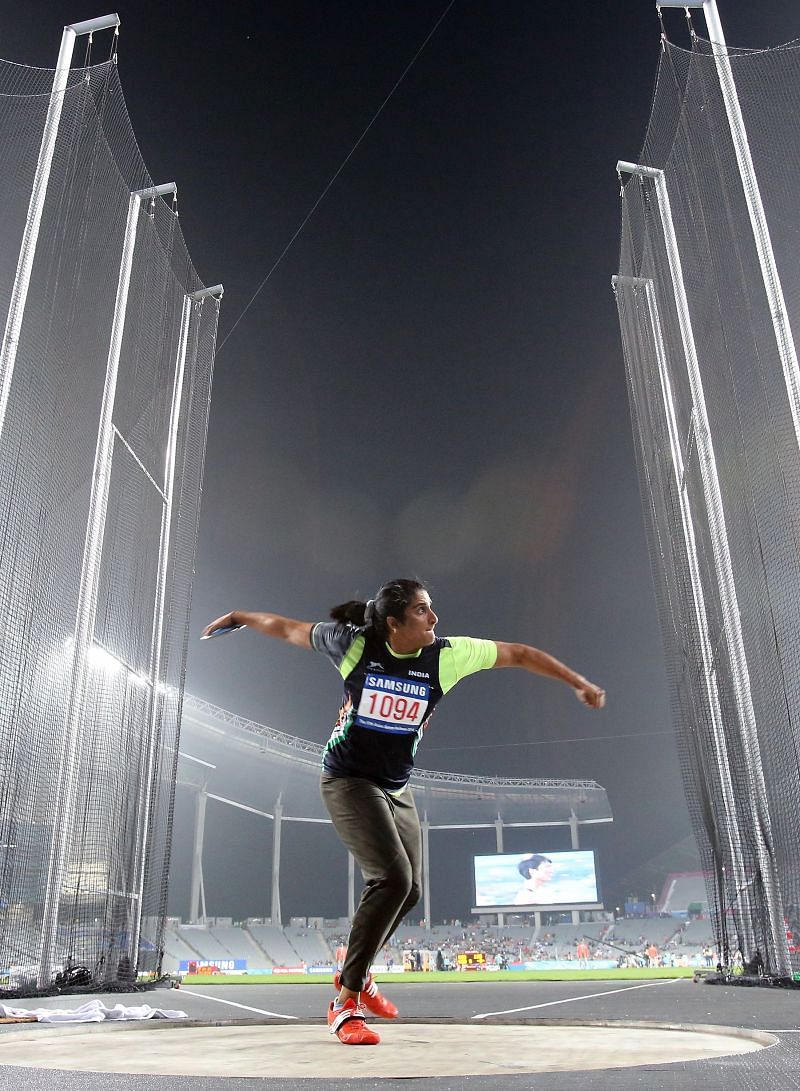 Seema Punia will be looking to qualify for her 4th Olympics at the Interstate Athletics Championships