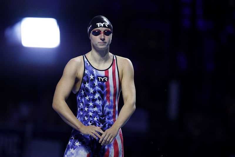 Katie Ledecky at the 2021 U.S. Olympic Trials