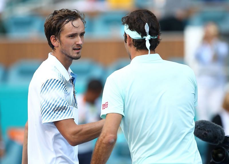 Daniil Medvedev and Roger Federer