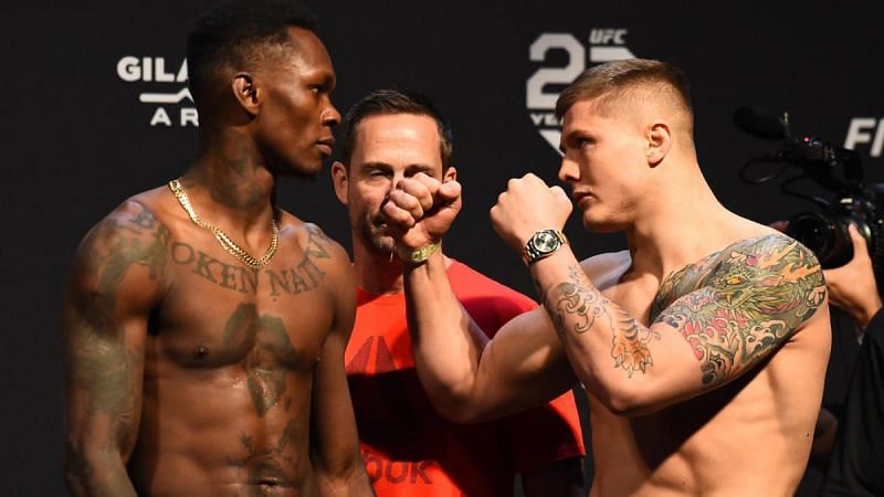Israel Adesanya and Marvin Vettori went back and forth at the UFC 263 press conference