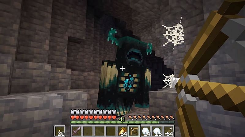 A warden attacking the player (Image via Minecon 2020)