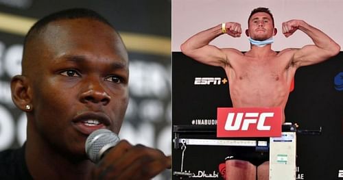 Israel Adesanya (left) and Darren Till (right)