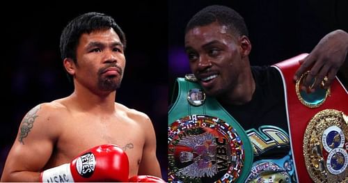 Manny Pacquiao (left) and Errol Spence Jr. (right)