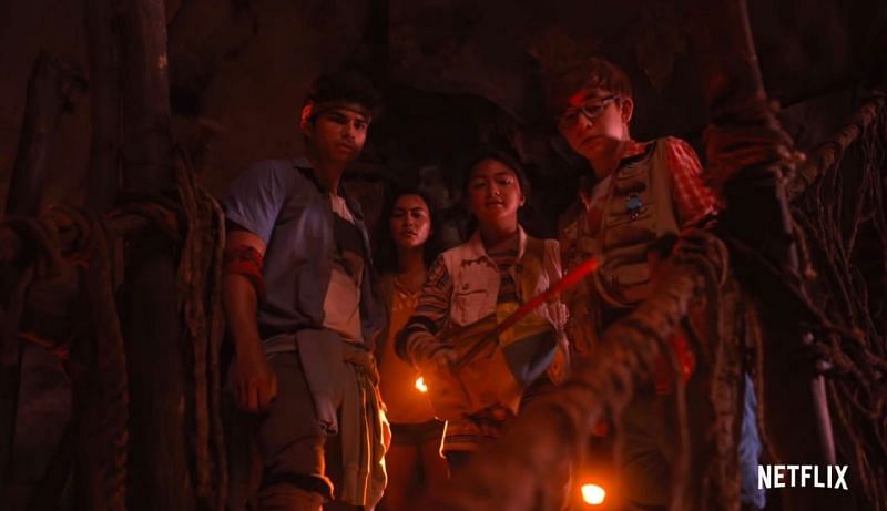 Finding &#039;Ohana features four teens on a treasure hunt (Image via Netflix)