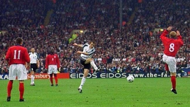 Didi Hamann&#039;s free-kick gave Germany a victory at Wembley in 2000