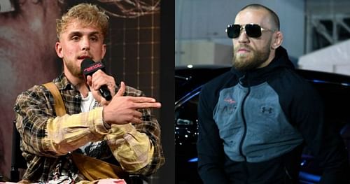 Jake Paul (left); Conor McGregor (right)