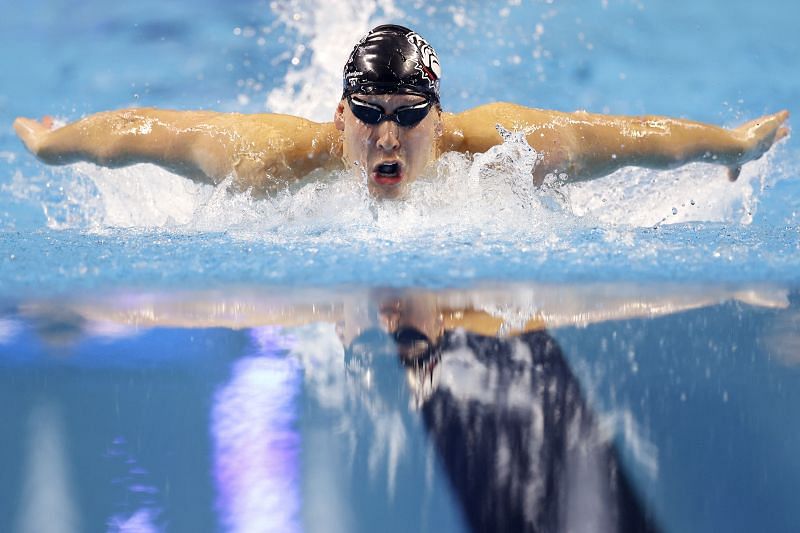 Michael Phelps&#039; former training partner Chase Kalisz became the first U.S. swimmer to qualify for Tokyo Olympics.