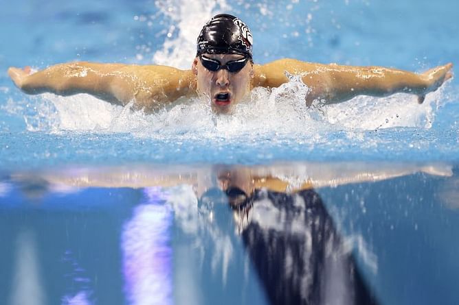 Watch: Chase Kalisz hugs former training partner Michael Phelps after qualifying for Tokyo Olympics
